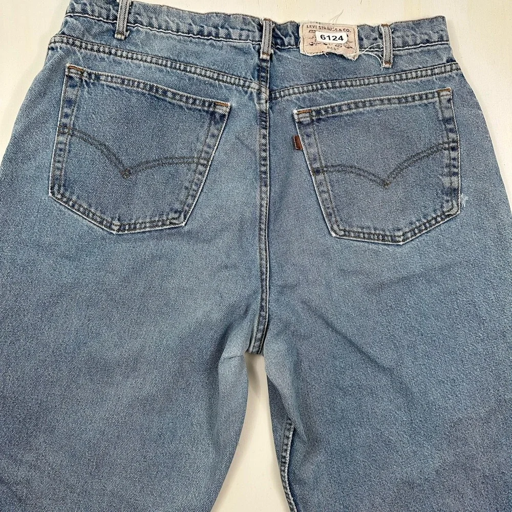 VTG Levi's 545 Loose Fit Jeans Men Fits 36x32 Blue‎ Brown Tab 90s Light Wash USA